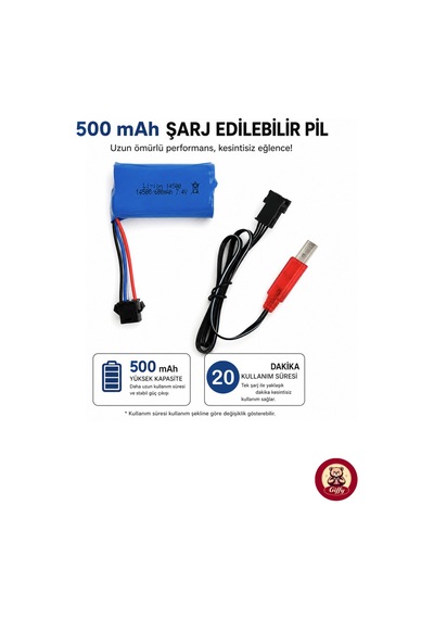 Uzaktan Kumandalı Drift Arabası 20 Km/h Yapabilen 30 Cm 4x4 Çekiş Şarjlı Işıklı Buhar Atabilen Yedek Drift Tekerlek Hediyeli Ralli Arabası Mavi