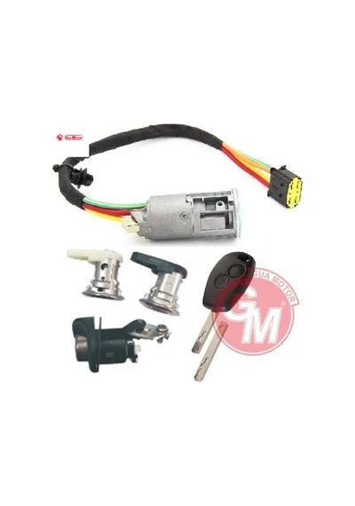 Kontak - Anahtarı 4lü Set Logan-sandero R.trafıc Iı 2012- 2010-alarm Düğmeli Anahtar İle Gua 6001551102/ 6001549589
