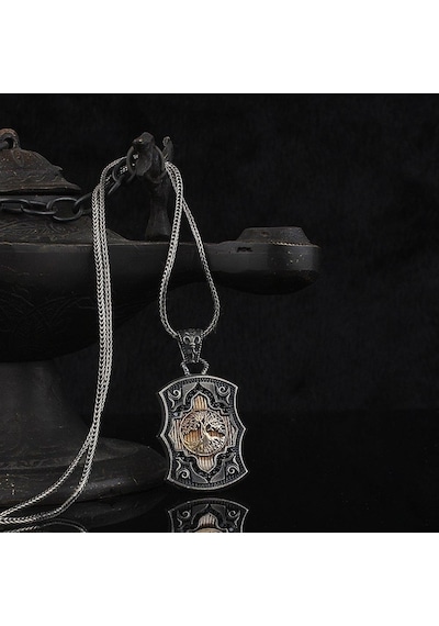 Hayat Ağacı Model 925 Ayar Gümüş Erkek Kolye Zincir Gklhayatagc-G