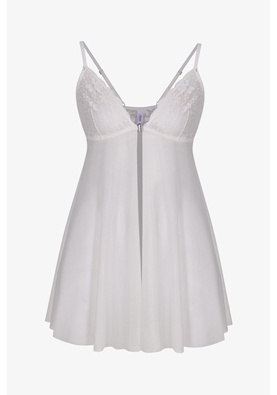 Penti Kırık Beyaz Front Opening Babydoll