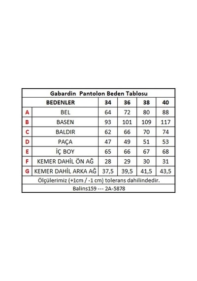 Balins Kadın Gabardin Pantolon Bej Çok Renkli