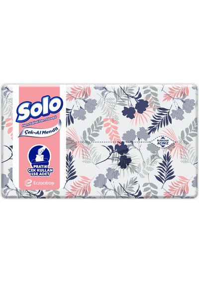 Solo Çek Al Mendil Desenli 150 Li X 2 Paket