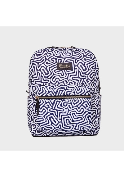 Bloominbag Digi Lab 13-14 İnç Laptop / Macbook Sırt Çantası Mavi - Beyaz