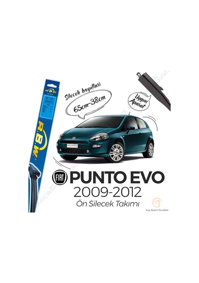 Fiat Punto Evo Muz Silecek Takımı (2009-2012) RBW