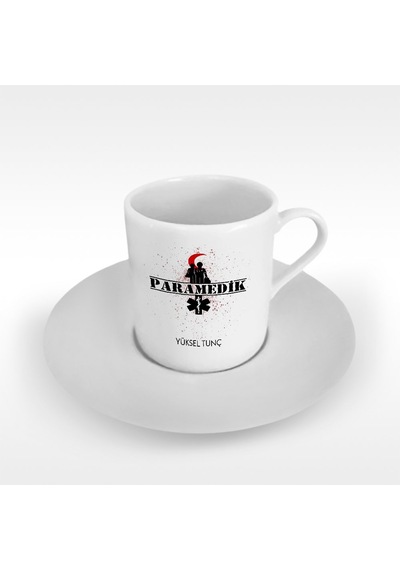 Kişiye Özel Mesleki Paramedik Türk Kahvesi Fincanı - 2