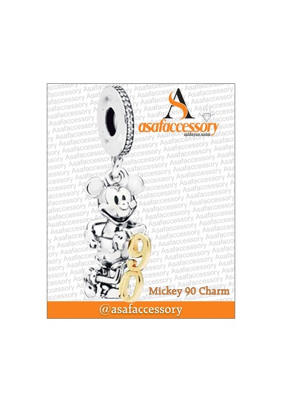 Mickey 90. Yıl Charm Gümüş Kaplama