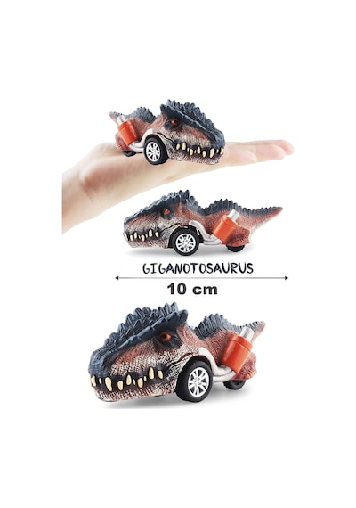 2 Adet Dinozor Oyuncakları Mini Dinozor Arabaları Oyuncak Çek Bırak Dinozor Figürleri Giganoto-yangchuang