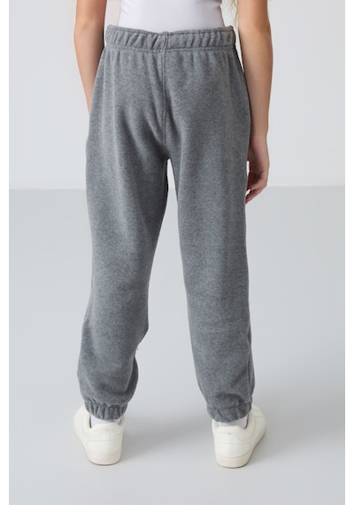 Standart Fit 2li Paket Siyah-gri Melanj Kız Çocuk Eşofman Alt - 75155 Siyah - Gri