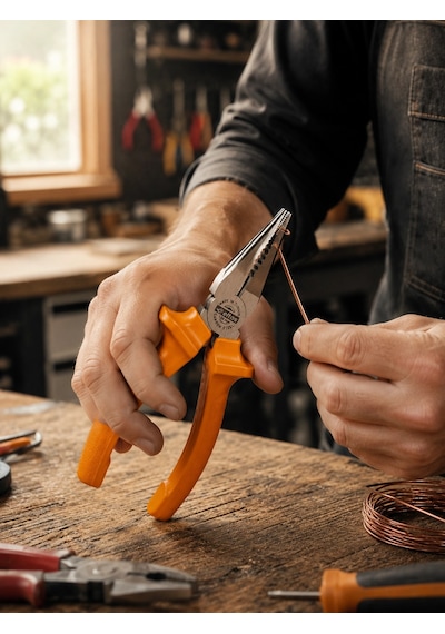 Ergonomik Saplı Hassas Kavrama Dövme Çelik Pense Diğer