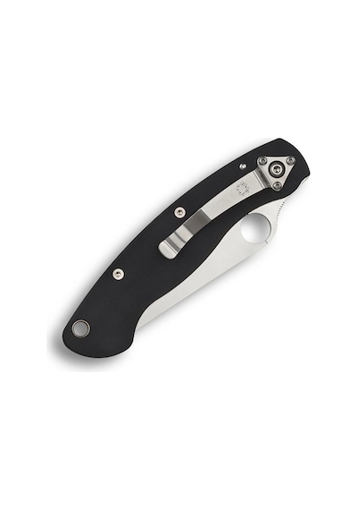 Spyderco Military Model Black G-10 Plainedge Kamp Çakı Siyah
