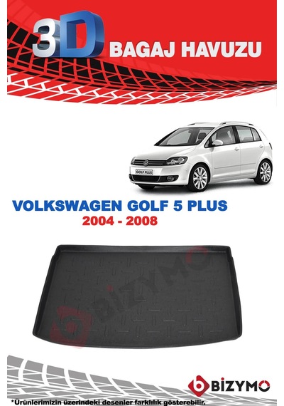 Volkswagen Golf 5 Plus 2004-2008 3D Bagaj Havuzu Bizymo