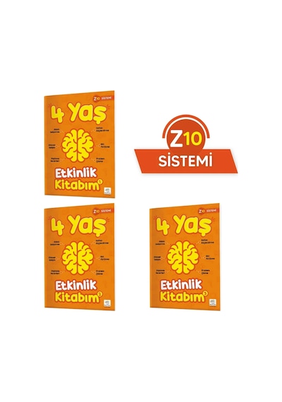 Yükselen Zeka 4 Yaş Etkinlik Kitabım Seti (Z10 Sistemi)