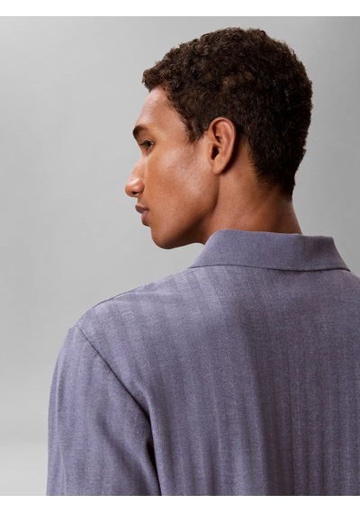 Calvin Klein Ss Easy Vertıcal Str, Xl7 Mavi Erkek Polo