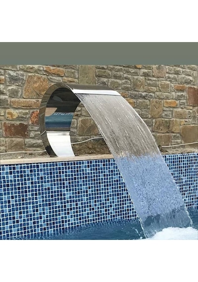 DEKOR HAVUZ 500x600 mm KOBRA TİPİ PASLANMAZ HAVUZ ŞELALE AISI 316