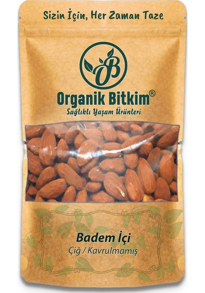 Organik Bitkim Çiğ Badem İçi 250 G