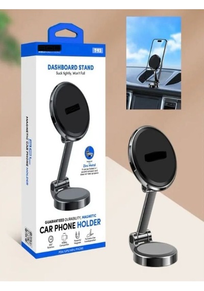T-93 360 Dönebilen Zink Metal Çinko Alaşımlı Manyetik Araç İçi C