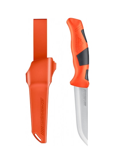 Umarex Alpina Sport Ancho Plastik Kılıflı Paslanmaz Kamp Bıçak Turuncu