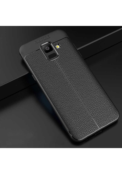 Galaxy Uyumlu A6 2018 Kılıf Zore Niss Silikon Kapak Lacivert