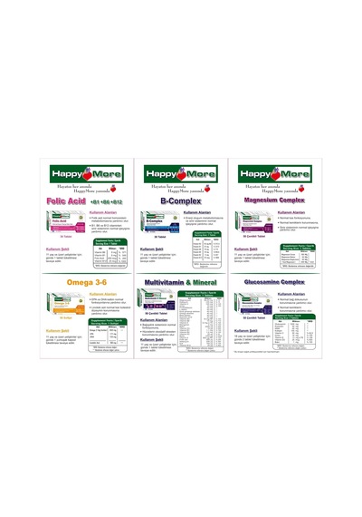 Happymore Biotin Ve Çinko İçeren 30 Tablet Takviye Edici Gıda