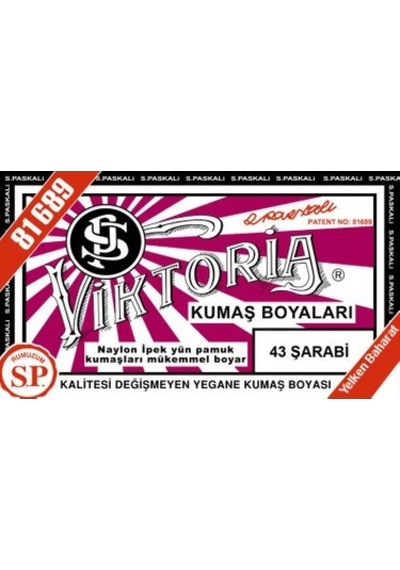 Viktoria Kumaş Boyası - Şarabi