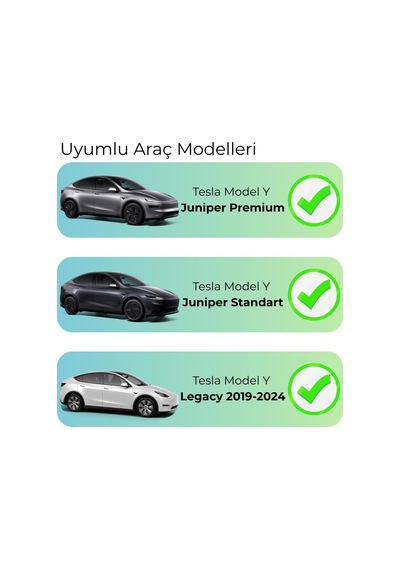 E-garaj Tesla Model Y Juniper İle Uyumlu Alüminyum Sibop Kapak Seti Siyah Renk 4 Adet