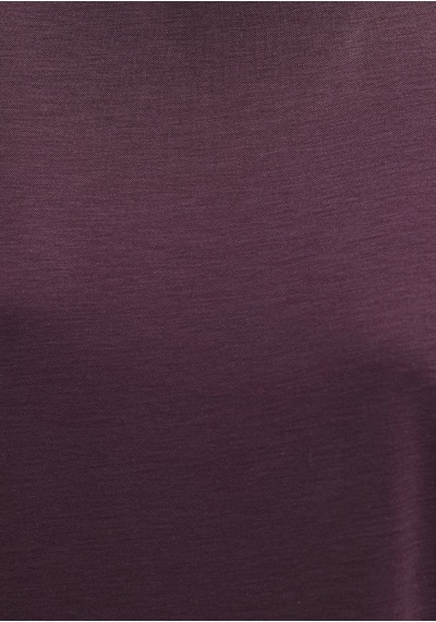 Mavi - Lux Touch Tencel Tm Modal Bordo Basic Tişört 167245-70421 Bordo