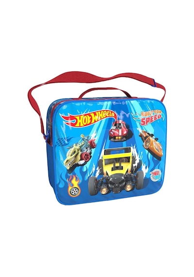 Hot Wheels Mavi Araba Desenli Beslenme Çantası Seti 2484 Sağlığa Zararsız Kullanışlı Tasarım Çok Renkli