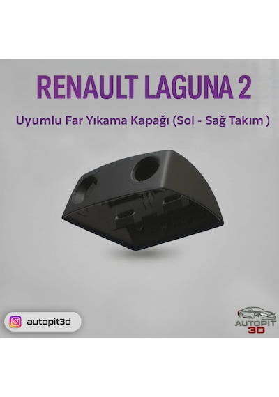 Autopit 3d Renault Laguna 2 Uyumlu Far Yıkama Kapağı