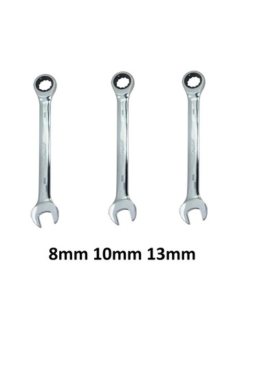 Rico 8-10-13mm Düz Kombine Cırcır Anahtar