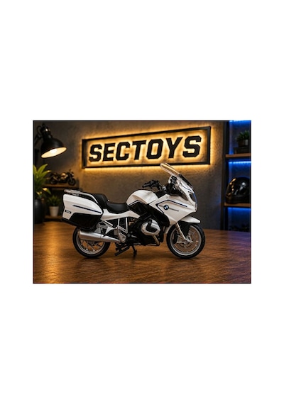 1:12 Ölçek Bmw R1250 Rt Diecast Model Motosiklet Beyaz Kutulu Lisanslı Bmw R1250 Motosiklet