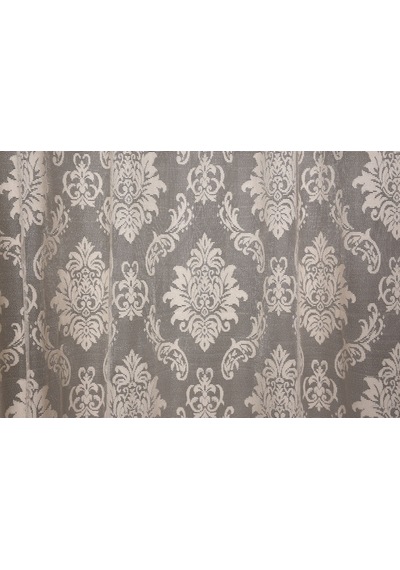 Damaks Krem Hazır Dikilmiş Pileli Fon Perde 300x260 Cm