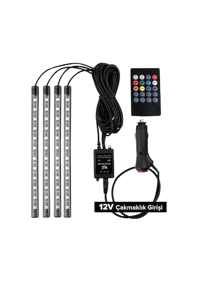 Ford Escort Uyumlu 12 Ledli Ayak Altı Sese Duyarlı Led