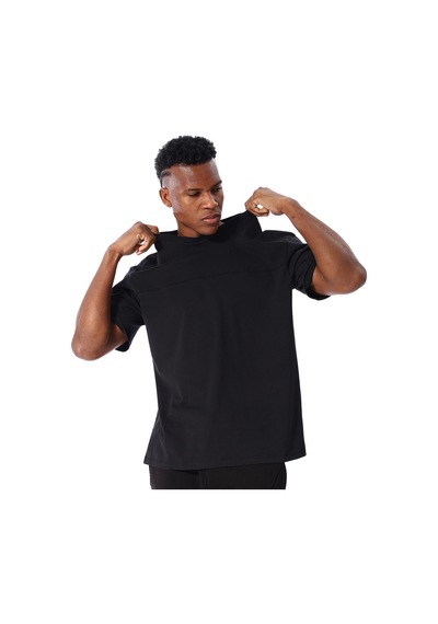 Sportive Sasebo Erkek Siyah Günlük Stil T-shirt 25ye016-syh Siyah