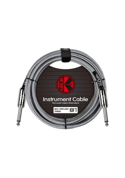 Kirlin Iwcc-201pn-3m-rda Enstrüman Gitar Kablosu 3 Metre Kırmızı Örgülü