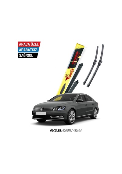 Volkswagen Passat İnwells Muz Silecek Takımı 2012-2014