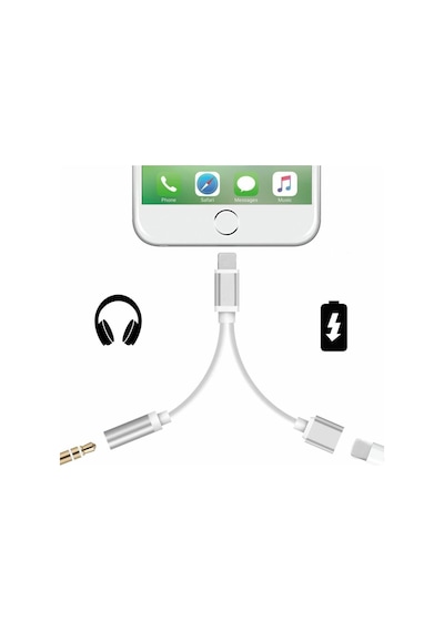 Codegen Apple Uyumlu iPhone  Lightning + 3.5mm Stereo Dönüştürücü Çoklayıcı Adaptör Cdg-cnv51