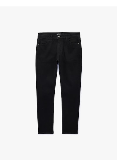 Koton Pamuklu Normal Bel Skinny Jean Pantolon - Michael Jean Siyah 7wam40089nd