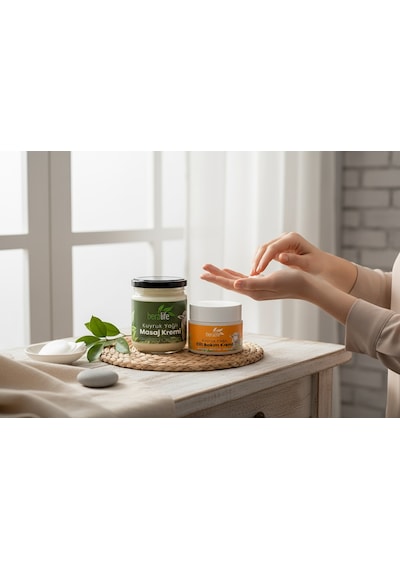 Beralife Kuyruk Yağlı Masaj Kremi 210 ML + Kuyruk Yağlı Cilt Bakım Kremi 50 ML