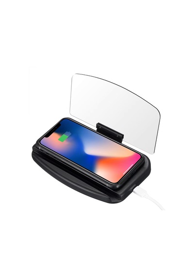 Fr-425 Qi Kablosuz Şarjlı Hud Telefon Tutucu Navigasyon Araç Ekranı Yansıtmalı Ve Şarj Standı