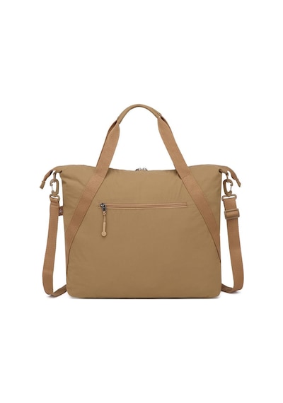Smart Bags Mikro Poly Kumaş Büyük Boy Kadın Omuz Çantası 3335 Kahve