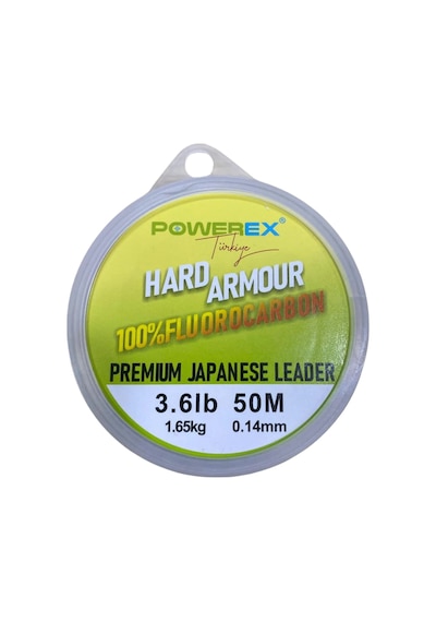 Powerex Hard Armour %100 Fluorocarbon 50 M Clear Leader Misina