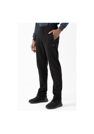 Maraton Sportswear Regular Erkek Düz Paça Basic Siyah Eşofman Altı 17935 Siyah