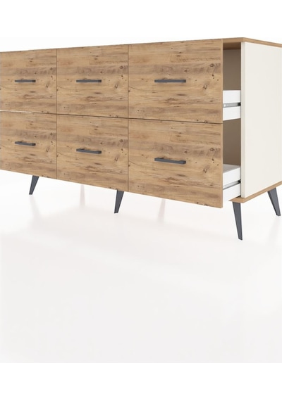Hyperion Konsol 6 Çekmeceli 132x44x83 Aytaşı-aytaşı/çam Aytaşı/çam