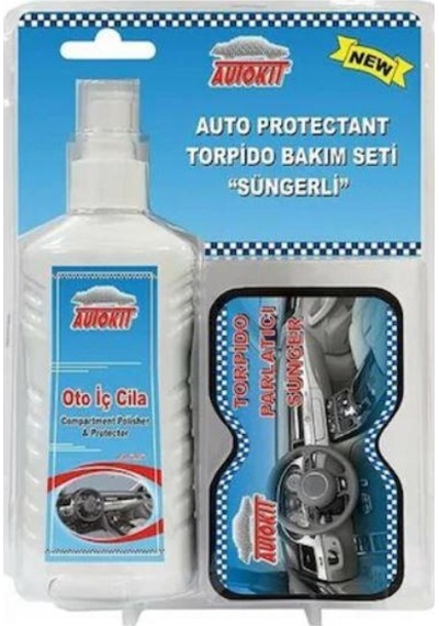 Autokit Torpido Bakım Seti Parlatıcı Süngerli
