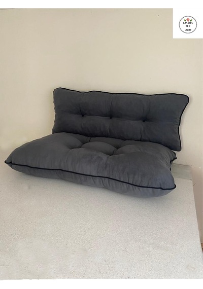 Ikili Takım Standart Palet Minderi 120x80 Antrasit