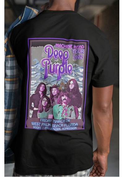 Sevbano Deep Purple Rock Metal Müzik Grubu Sırt Baskılı Unisex Oversize T Siyah Sevbano Deep Purple Rock Metal Müzik Grubu Sırt Baskılı Unisex Oversize T Siyah