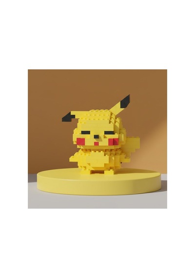 Sevimli Sarı Elektrikli Fare Nano Blok - 3d Mikro Puzzle Hobi Seti