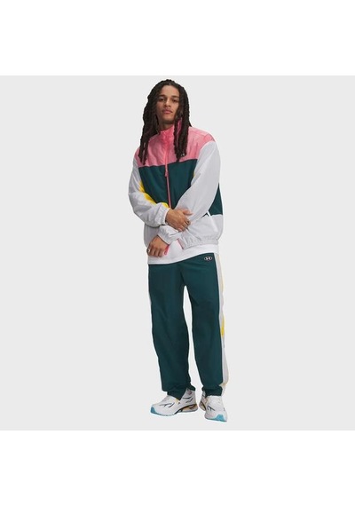 Under Armour Icon Woven Track Erkek Yeşil Polo Yaka Tişört