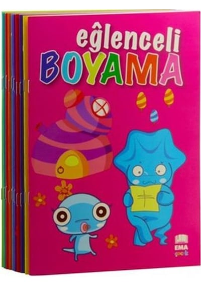 Eğlenceli Boyama Seti (10 Kitap)-Kolektif