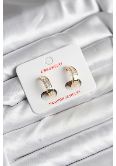 Clariss 14k Gold Renk Kaplama Cm Kadın Küpe Çok Renkli 91072679